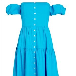 Staud Elio off the shoulder dress